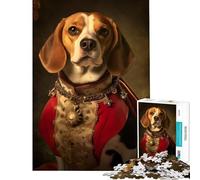 1000 Adult Pieces Jigsaw Puzzle Beagle Baroque Brain Intelligence Challenge Addictive Toys Impossible Game Wall Decoration Great Gifts (Size 38x52cm)