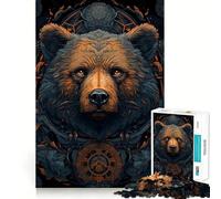 1000 Adult Pieces Jigsaw Puzzle Bear Enchanted Perfect Edge Play Cognitive Play Gift Idle Play Game Birthday Activity (38x52cm)