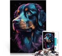 1000 Adult Pieces Jigsaw Puzzle Bernese Mountain Dog Stress Relief Toys 50x75cm with Matching Poster and Trivia Sheet for and Age 14