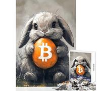 1000 Adult Pieces Jigsaw Puzzle Bitcoin Rabbit Hole Easter Bunny Educational Toy Gift For Birthdays Educational Games Every Piece Is Unique - Size 50x75cm
