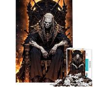 1000 Adult Pieces Jigsaw Puzzle Bone Throne - Death King's Reign for Educational Game Addictive Toys to Cultivate Patience Gifts Ideas Home Art Decor (size 50x75cm)