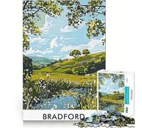 1000 Adult Pieces Jigsaw Puzzle Bradford Landscape Exact Cut Art Creative Game Toy Relax Time Game Christmas Calm Gift (38x26cm)