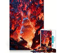1000 Adult Pieces Jigsaw Puzzle Bunny Apocalypse Tight Cut Fun Thinking Skill Game Leisure Fun Time Birthday Activity (38x52cm)