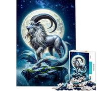 1000 Adult Pieces Jigsaw Puzzle Capricorn Zodiac Sign Challenging To Complete Home Art Decor Fun Games Suitable for Ages 14 And Up (38x26cm)