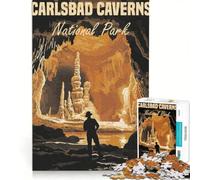 1000 Adult Pieces Jigsaw Puzzle Carlsbad Caverns National Park Poster, Educational Game, Difficult And Challenge, Christmas Birthday Gifts 50x75cm