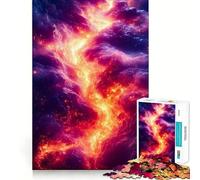 1000 Adult Pieces Jigsaw Puzzle Celestial Firestorm Exact Cut Art Creative Game Toy Relax Time Game Christmas Calm Gift (50x75cm)