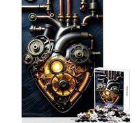 1000 Adult Pieces Jigsaw Puzzle Clockwork Heart Educational Toy Gift For Birthdays Educational Games Every Piece Is Unique - Size 38x26cm