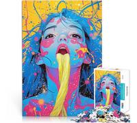 1000 Adult Pieces Jigsaw Puzzle Colorful Chaos Anspruchsvoll, aber lustig und humorvoll Wohnkunstdekor38x26cm