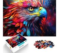 1000 Adult Pieces Jigsaw Puzzle Colorful fantasy falcon Intellectual Game 26x38cm with Matching Poster and Trivia Sheet for ages 14+