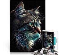 1000 Adult Pieces Jigsaw Puzzle Cosmic Cat Portrait Geschenke zum Suchbegriff: "Herausfordernde Spiele" Heimdekoration50x70cm