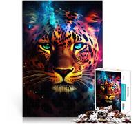 1000 Adult Pieces Jigsaw Puzzle Cosmic Leopard Brain Teaser For 26x38cm is ideal as gifts for the whole family for ages 14+