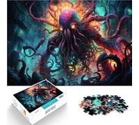 1000 Adult Pieces Jigsaw Puzzle Cthulhu Invasion Intellectual Game is ideal as a gift for the whole family 19.7 in x29.5 in Suitable for and teens 14+