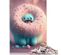 1000 Adult Pieces Jigsaw Puzzle Cute Monsters Puzzle for Adults Woodenboard Puzzles Great Gifts for Christmas 1000pcs (75x50cm)