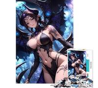 1000 Adult Pieces Jigsaw Puzzle Dark Angel Anime Illustration Educational Challenge A Work of Art Anti-Stress Toys for And 14 Years And over (38x52cm)