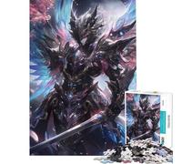 1000 Adult Pieces Jigsaw Puzzle Dark Knight with Wings Fun at Home Activities, Hand Speed Race Brain Teaser Game Suitable for People Aged 14 And Above (38x26cm)