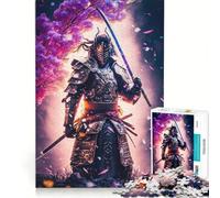 1000 Adult Pieces Jigsaw Puzzle Defending Japanese Samurai, Hands-on Game, Parent-child Interaction, Deal As Gifts for The Whole Family 38x52cm