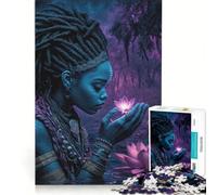 1000 Adult Pieces Jigsaw Puzzle Enchanted Glow, Impossible Game, Decompressing Intellectual, Suitable for Desktop Decoration 38x26cm