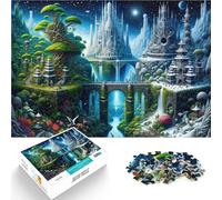 1000 Adult Pieces Jigsaw Puzzle Enchanted Worldscape Art Made of wood for and 14 years and over Family Games deal as gifts for the whole family 。size:50x75cm/19.68x29.52inch