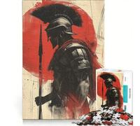 1000 Adult Pieces Jigsaw Puzzle Epic Gladiator Warrior, Impossible Game, Decompressing Intellectual, Suitable for Desktop Decoration 50x75cm