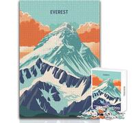 1000 Adult Pieces Jigsaw Puzzle Everest Majesty Calm And Enjoyable Free Time Advanced Die Cut Precision Toy Size 38x52cm