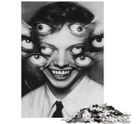 1000 Adult Pieces Jigsaw Puzzle Eyes of The Unseen Challenging To Complete Enhance Memory Brain Teaser Game Suitable for People Aged 14 And Above (38x52cm)