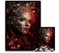 1000 Adult Pieces Jigsaw Puzzle Famous Actors Collage Cardboard Jigsaw Puzzles for Birthdays, Holidays, Best for Christmas 26X38CM