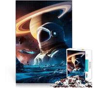 1000 Adult Pieces Jigsaw Puzzle Fantasy astronaut Made of cardboard，for age 14 years and over Relaxing games It is ideal as a gift for the whole family。size：26x38cm/10.24x14.96inch