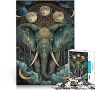 1000 Adult Pieces Jigsaw Puzzle Fantasy elephant Help the brain exercise addictive toys to cultivate patience great gift 50x70cm