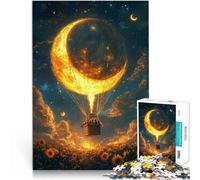 1000 Adult Pieces Jigsaw Puzzle Fantasy hot air balloon Schwierig und herausfordernd Geburtstagsgeschenk, Geschenke75x50cm