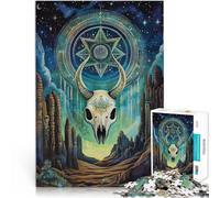 1000 Adult Pieces Jigsaw Puzzle Fantasy Skull Stress Relief Toys 26x38cm for is ideal as a gift for the whole family for and Age 14 Years Up