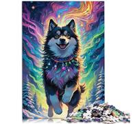 1000 Adult Pieces Jigsaw Puzzle Finnish Lapphund Intellectual Game 26x38cm Stress Reliever Difficult Challenge for teenager 14+