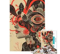 1000 Adult Pieces Jigsaw Puzzle Flowers In My Head Jigsaw for Adults Relax Games Pattern Assembly Gifts for Friends And Family (Size 50x75cm)