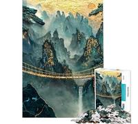 1000 Adult Pieces Jigsaw Puzzle Golden Jungle Crossing Jigsaw for Adults Relax Games Pattern Assembly Gifts for Friends And Family (Size 50x75cm)