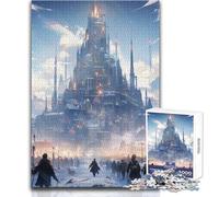1000 Adult Pieces Jigsaw Puzzle Gothic Frost Citadel Calm And Enjoyable Free Time Advanced Die Cut Precision Toy Size 50x75cm