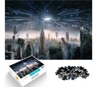 1000 Adult Pieces Jigsaw Puzzle Horror NYC City Apocalypse Herausfordernd Schwierig Die Liebe zwischen Paaren stärken52x38cm