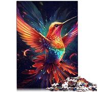 1000 Adult Pieces Jigsaw Puzzle Hummingbird Bird Wood Jigsaw Home Decor 19.7x29.5inch jigsaw puzzles for adult