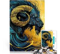 1000 Adult Pieces Jigsaw Puzzle Iconic Minotaur Made of cardboard,Suitable for people aged 14 and above For family fun Birthday and unique gifts。size:38x52cm/14.96x20.47inch