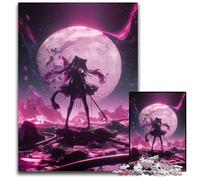 1000 Adult Pieces Jigsaw Puzzle Japanese Anime Girl Wooden Jigsaw Puzzles Educational Brain Teaser, Artistic Home & Office Decor, 14+ Age 50X75CM