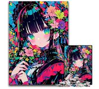 1000 Adult Pieces Jigsaw Puzzle Japanese Anime Girl Wooden Jigsaw Puzzles for Birthdays, Holidays, Best for Christmas 50X75CM