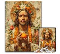 1000 Adult Pieces Jigsaw Puzzle Jesus Cardboard Jigsaw Puzzles Perfect for Christmas, Halloween, Easter, New Year 26X38CM