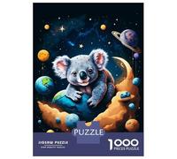 1000 Adult Pieces Jigsaw Puzzle Koala Crescent Moon Adult Jigsaw Puzzle Relaxing Games Hand Speed Race Birthday Present, Gifts, 38x26cm/1000pcs