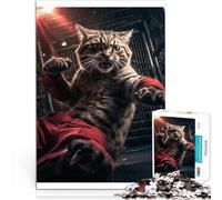 1000 Adult Pieces Jigsaw Puzzle Kung Fu Cats Geschenke zum Suchbegriff: "Herausfordernde Spiele" Kunstwerk Geschenk38x26cm