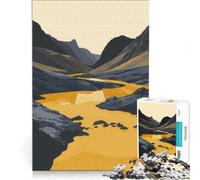1000 Adult Pieces Jigsaw Puzzle Landscape Gold Brain Teaser Game Difficult Hard Unique Birthday And Xmas Gifts 38x26cm