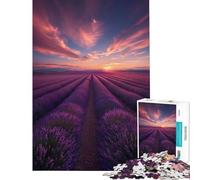 1000 Adult Pieces Jigsaw Puzzle Lavender Fields Forever Brain Intelligence Challenge Addictive Toys Fun Games For Family Fun Art Work Gifts (size 50x75cm)