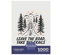 1000 Adult Pieces Jigsaw Puzzle Leave The Road, Take The Trails Jigsaws for Adults Toy Wall Decor Perfect Decoration Great Gift for Gaming 38x26cm/1000pcs