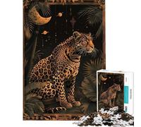 1000 Adult Pieces Jigsaw Puzzle Leopard Tarot Cards Puzzles for Adults Hands-on Game But Fun And Humorous Birthday Present, Gifts, (Size 38x26cm)