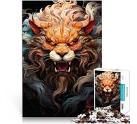 1000 Adult Pieces Jigsaw Puzzle lion art Analysis and logic 26x38cm is ideal as a gift for the whole family for for Age 14