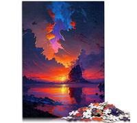 1000 Adult Pieces Jigsaw Puzzle Lonely Island educational challenge 26x38cm Challenging Game and Family Play for 14 year olds