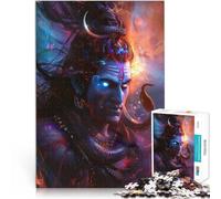 1000 Adult Pieces Jigsaw Puzzle Lord Shiva Fantasy Pädagogisches Spielzeug zum Stressabbau Heimdekoration75x50cm