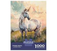 1000 Adult Pieces Jigsaw Puzzle Majestic Unicorn Puzzle for Adults Brain Teaser Game Improve Memory Gifts for Friends And Family 52x38cm/1000pcs